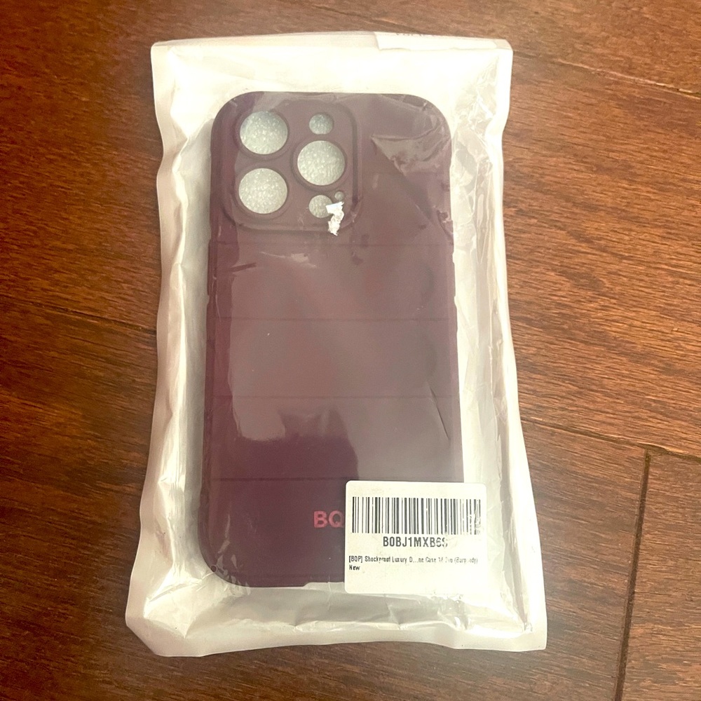 BQP Burgundy Shockproof iPhone 14 Pro Case NWT